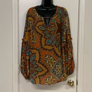 ‼️final must bundle ‼️Chico’s Tribal Blouse